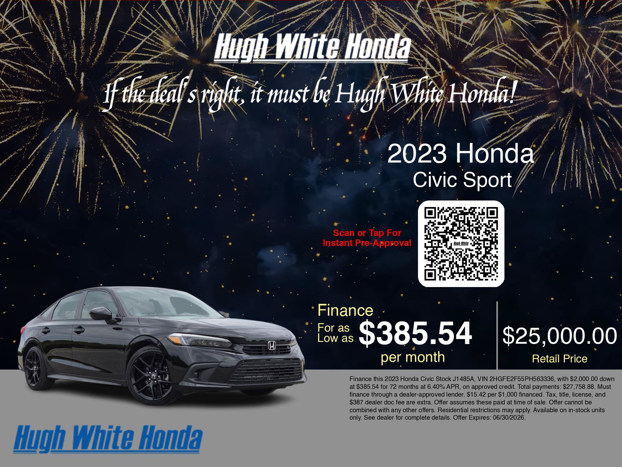 Used 2023 Honda Civic Sport image 3