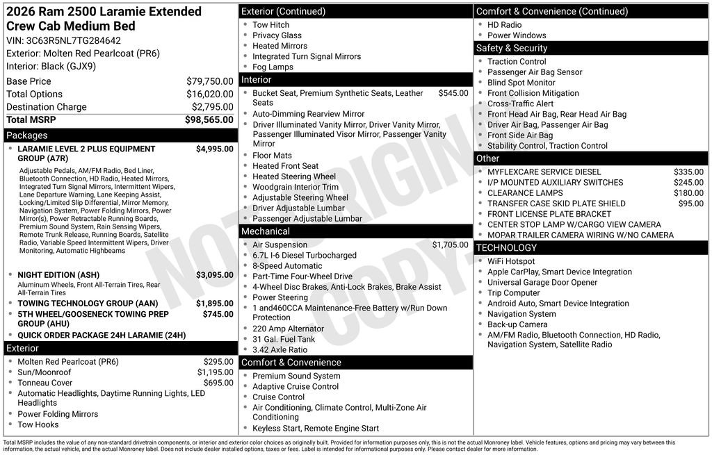 New 2026 RAM 2500 Laramie AWD/4WD image 4