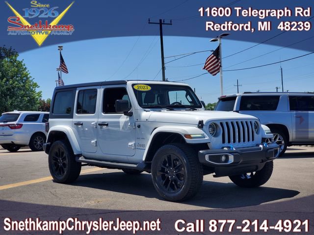 Certified 2023 Jeep Wrangler Unlimited Sahara w/ Cold Weather Group AWD/4WD image 1