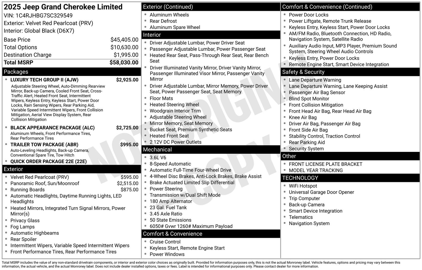 New 2025 Jeep Grand Cherokee Limited w/ Luxury Tech Group II AWD/4WD image 37