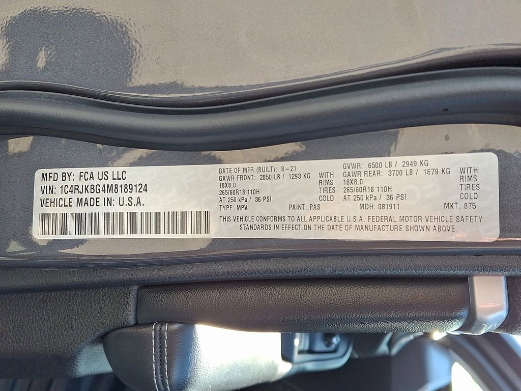 Used 2021 Jeep Grand Cherokee L Limited image 28