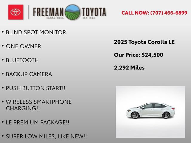 Certified 2025 Toyota Corolla LE w/ LE Premium Package image 9