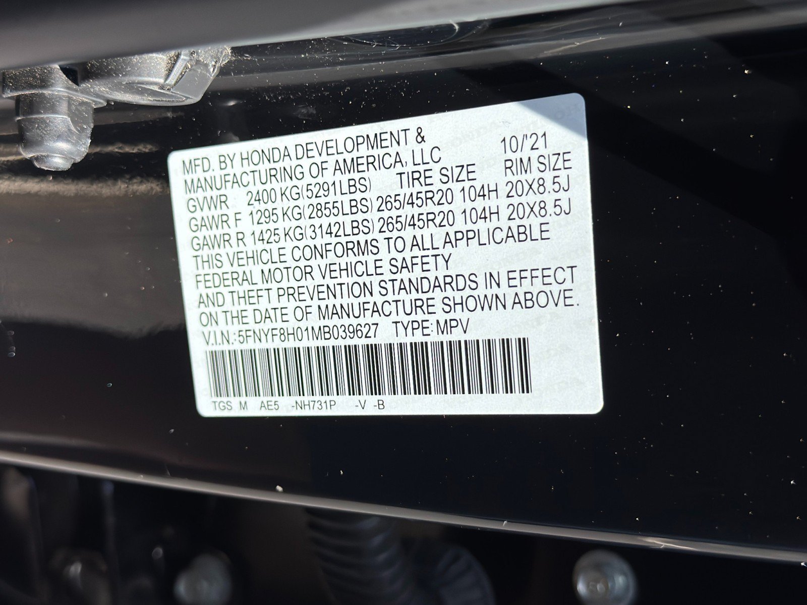 Used 2021 Honda Passport Elite image 48