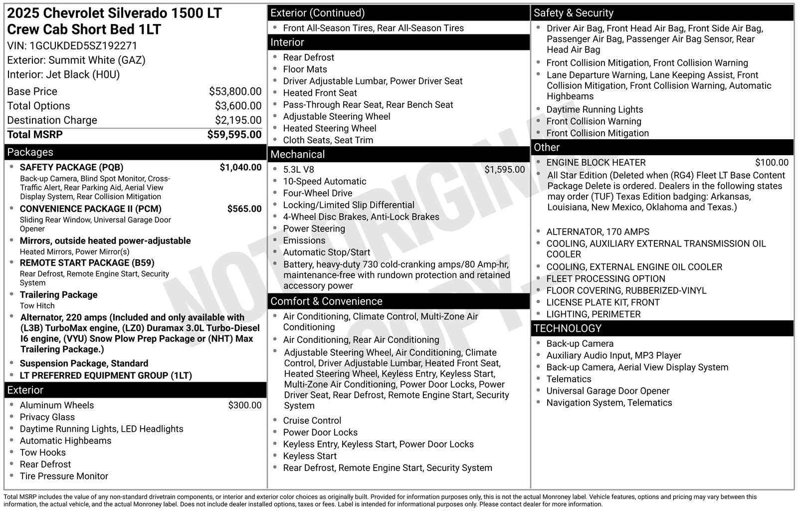 Used 2025 Chevrolet Silverado 1500 LT w/ Safety Package AWD/4WD image 17