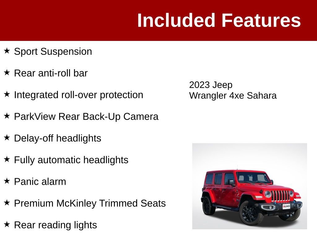 Used 2023 Jeep Wrangler Unlimited Sahara AWD/4WD image 4