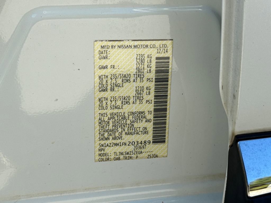 Used 2015 Nissan Murano Platinum w/ Cargo Package image 30