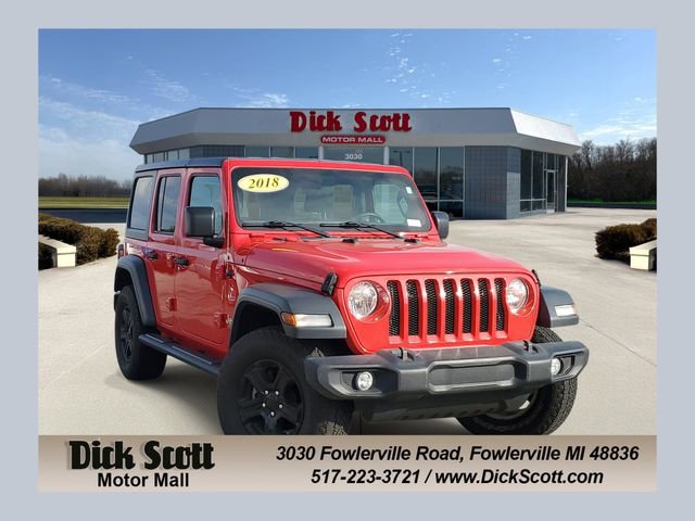 Used 2018 Jeep Wrangler Unlimited Sport w/ Technology Group AWD/4WD image 1
