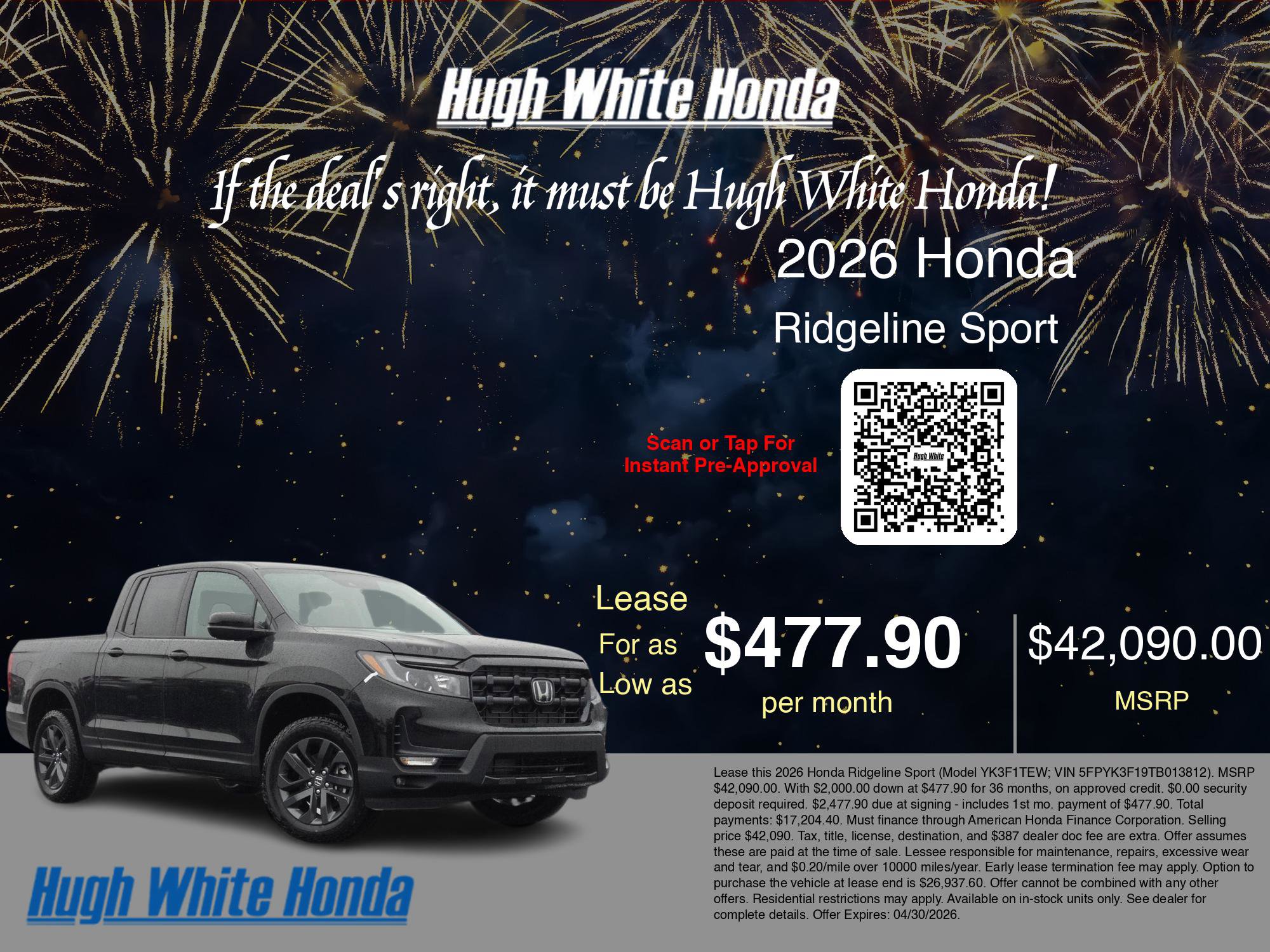 New 2026 Honda Ridgeline Sport image 3