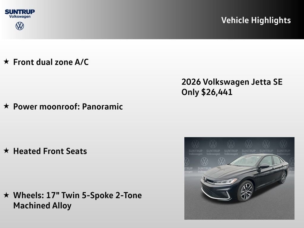 New 2026 Volkswagen Jetta SE image 7