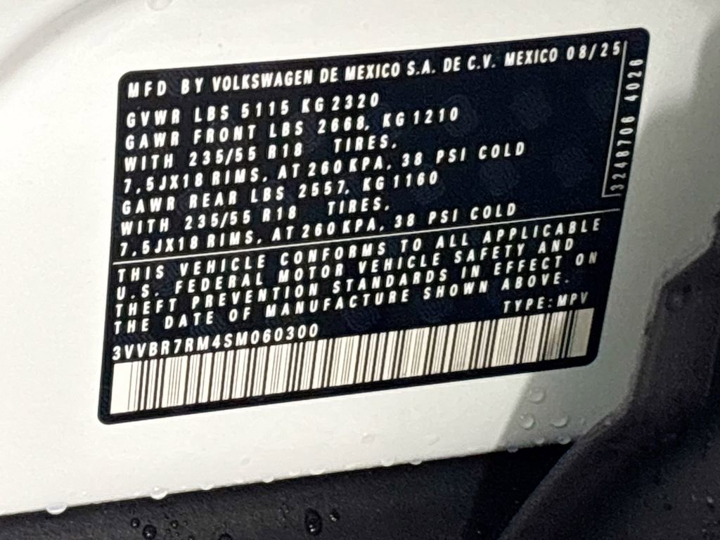 New 2025 Volkswagen Tiguan S image 24