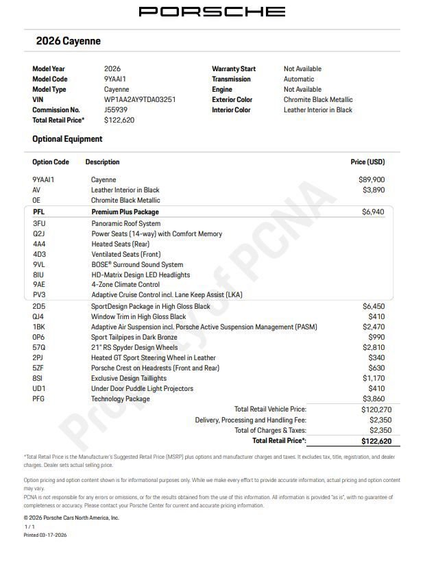 New 2026 Porsche Cayenne image 6