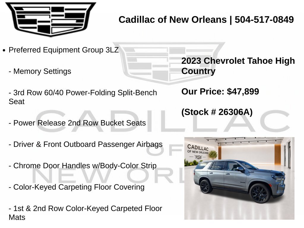 Used 2023 Chevrolet Tahoe High Country RWD image 7