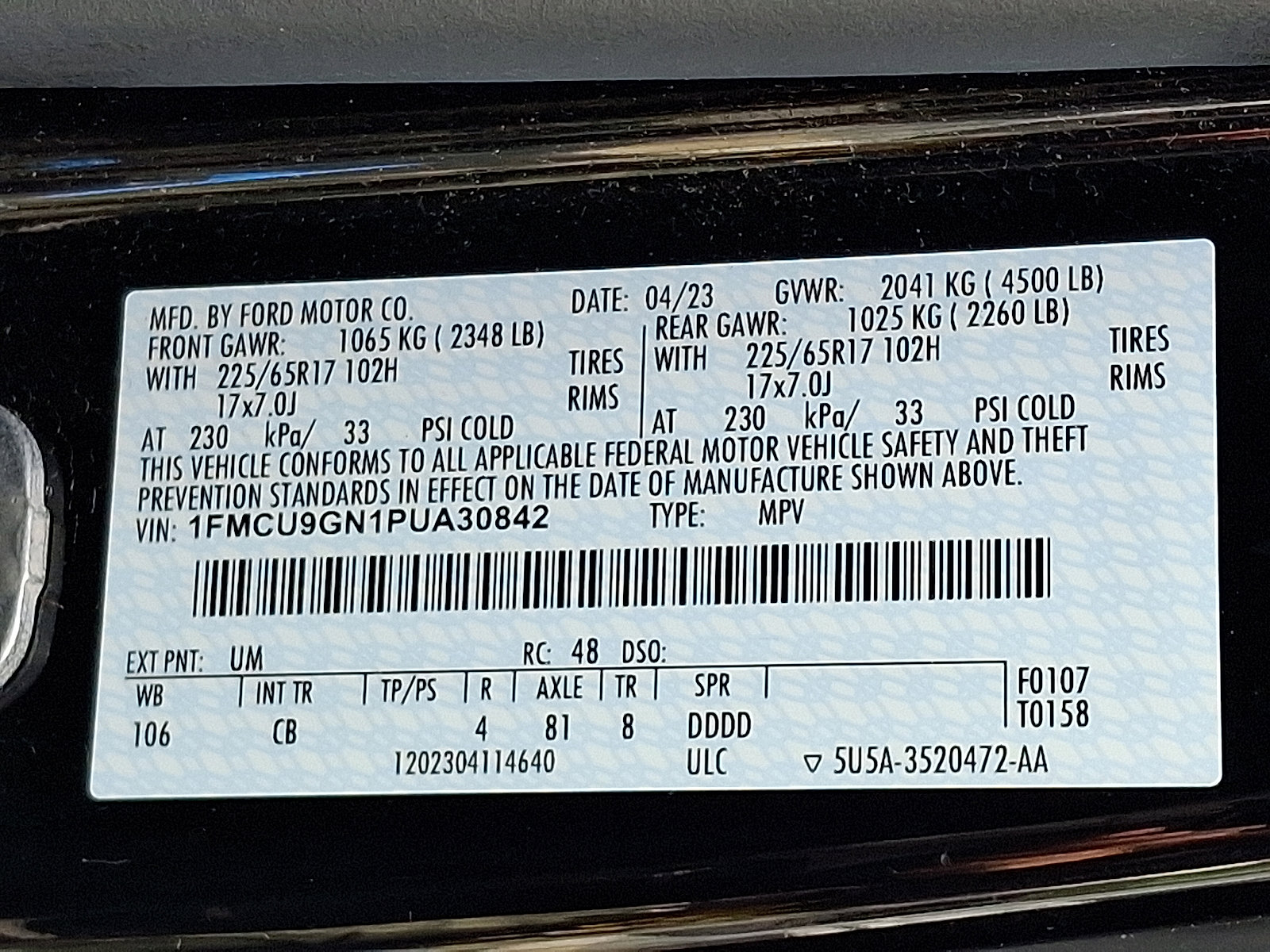 Used 2023 Ford Escape Active w/ Tech Pack #2 image 27