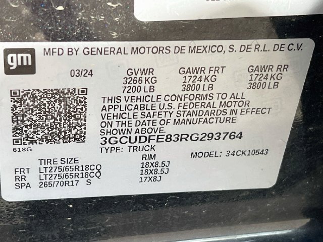 Used 2024 Chevrolet Silverado 1500 LT Trail Boss w/ Convenience Package II AWD/4WD image 12