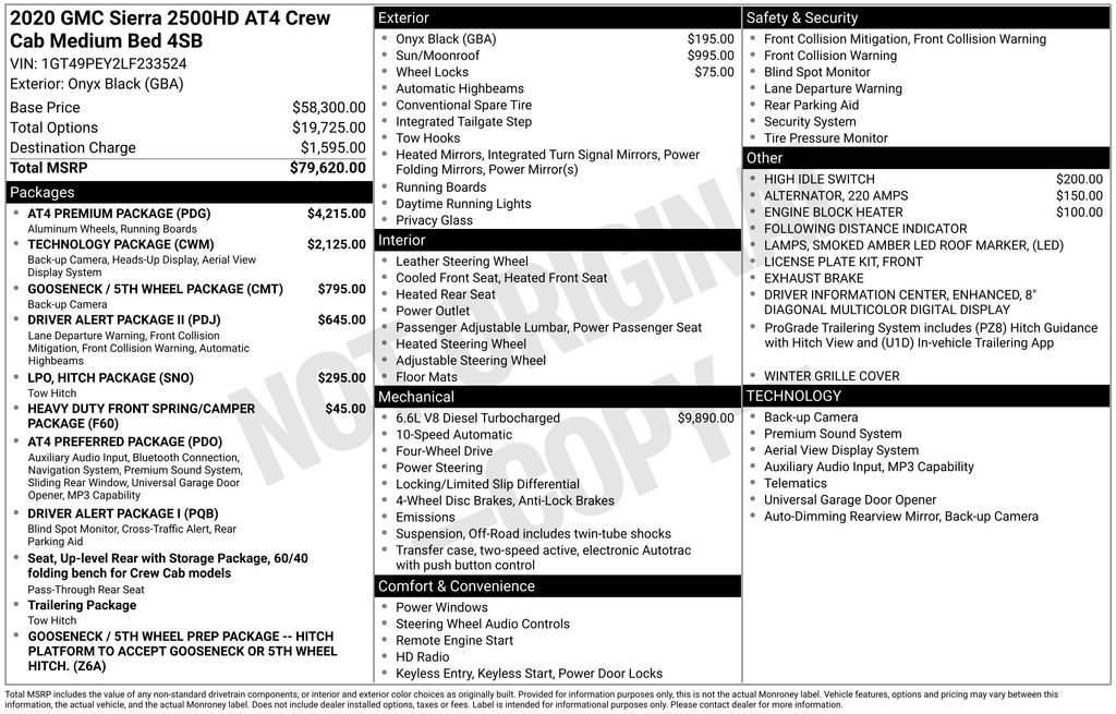 Used 2020 GMC Sierra 2500 AT4 w/ AT4 Premium Package image 7