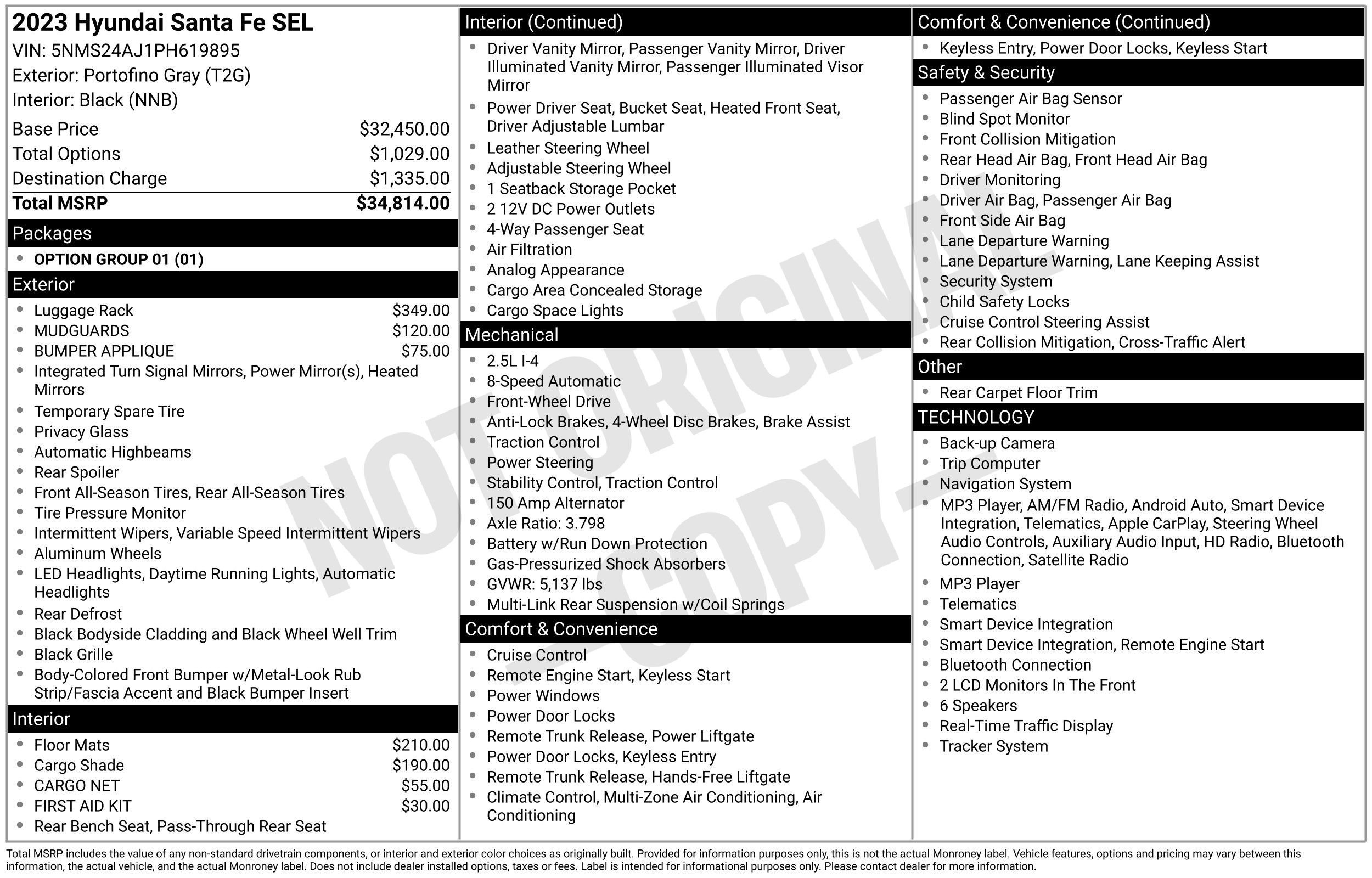 Certified 2023 Hyundai Santa Fe SEL FWD image 2