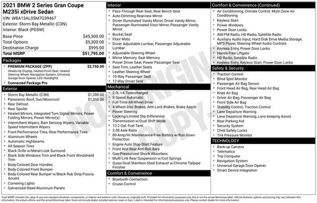 Used 2021 BMW M235i xDrive Gran Coupe w/ Premium Package image 12