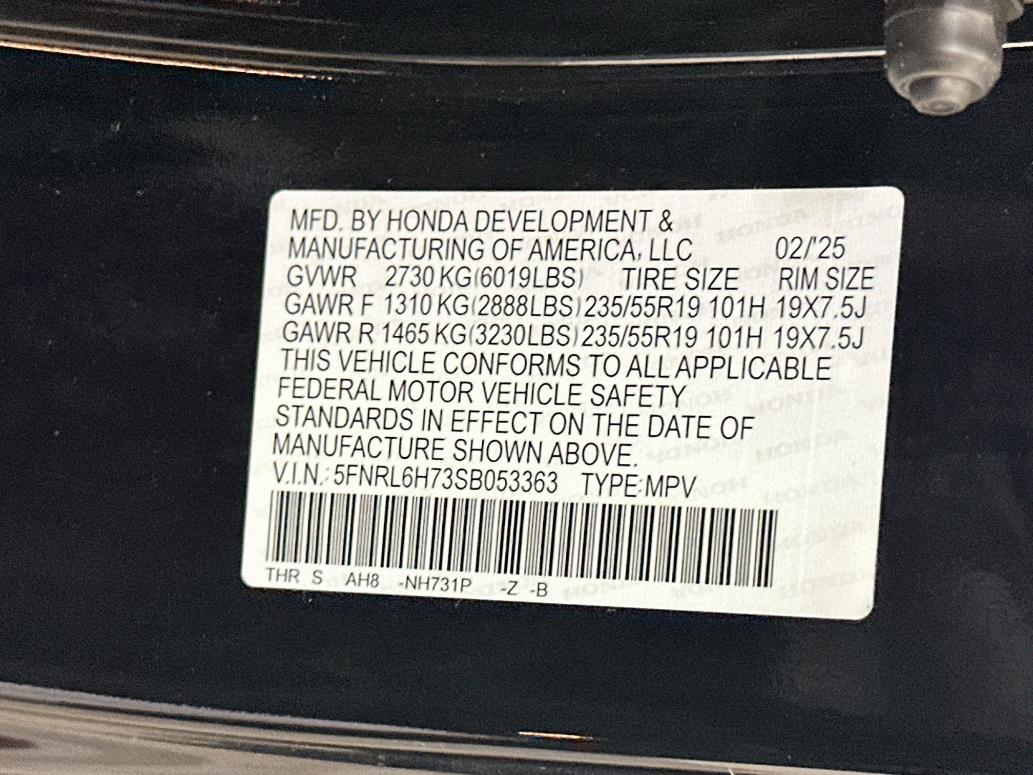 Used 2025 Honda Odyssey Sport-L image 12