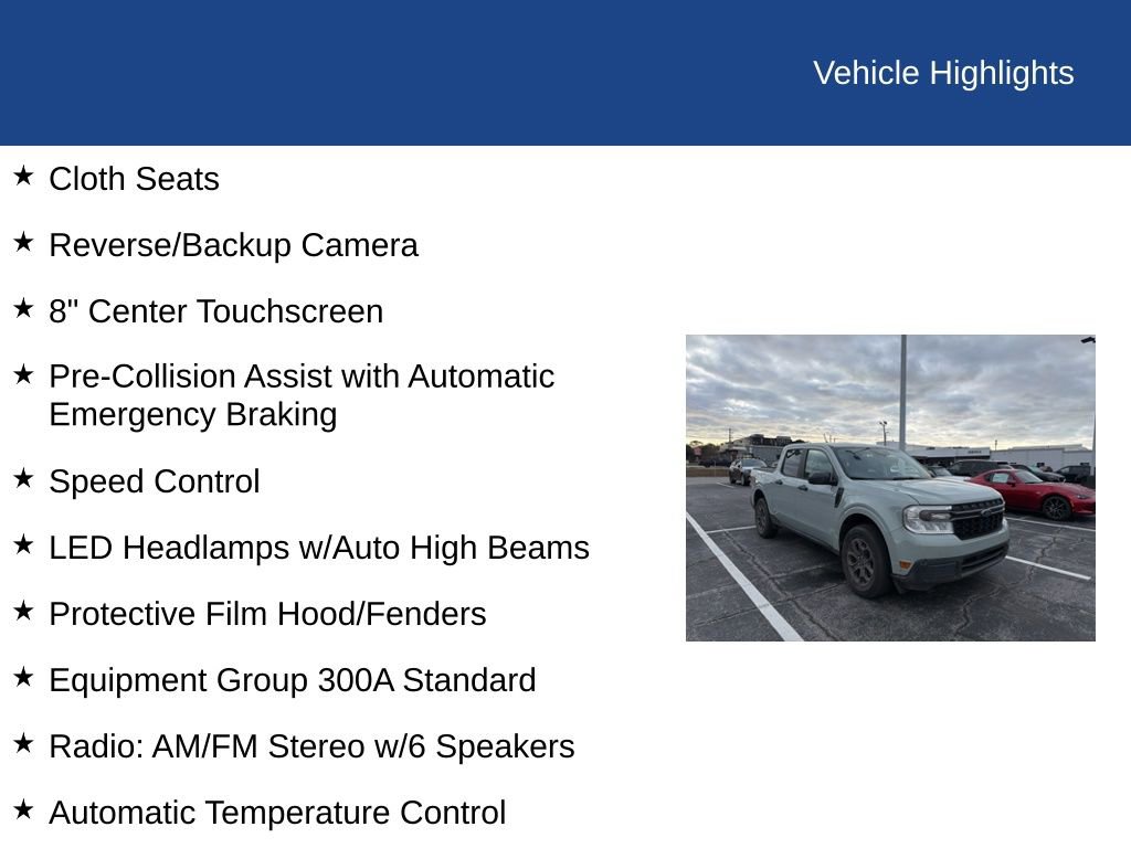 Used 2024 Ford Maverick XLT w/ Equipment Group 300A Standard image 14