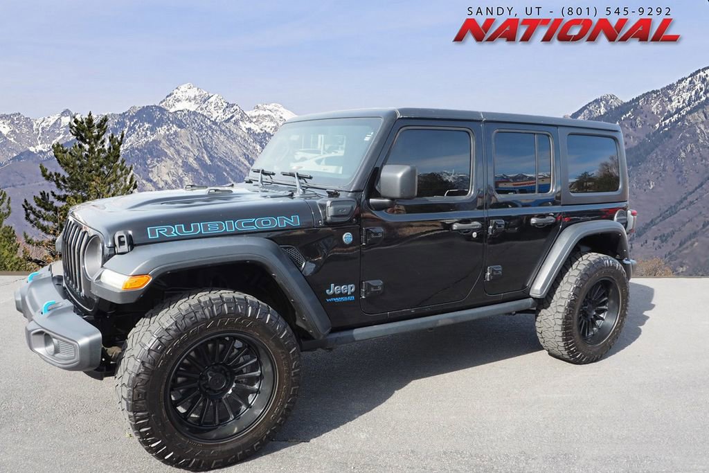 Used 2022 Jeep Wrangler Unlimited Rubicon 4xe w/ Cold Weather Group image 1