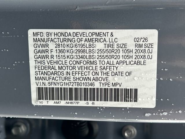 New 2026 Honda Pilot Touring image 24