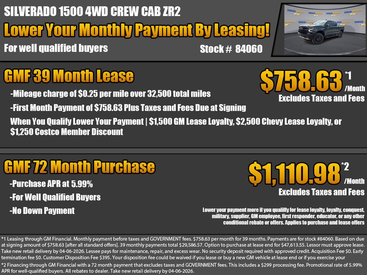 New 2026 Chevrolet Silverado 1500 ZR2 image 2