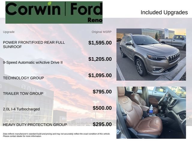 Used 2019 Jeep Cherokee Overland w/ Technology Group AWD/4WD image 3