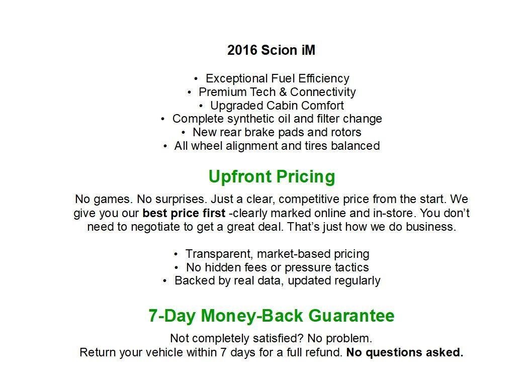 Used 2016 Scion iM FWD image 1