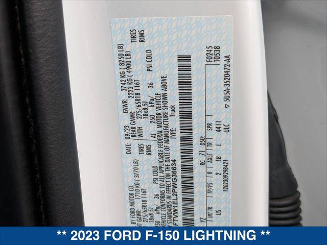 Certified 2023 Ford F150 Lightning XLT AWD/4WD image 48