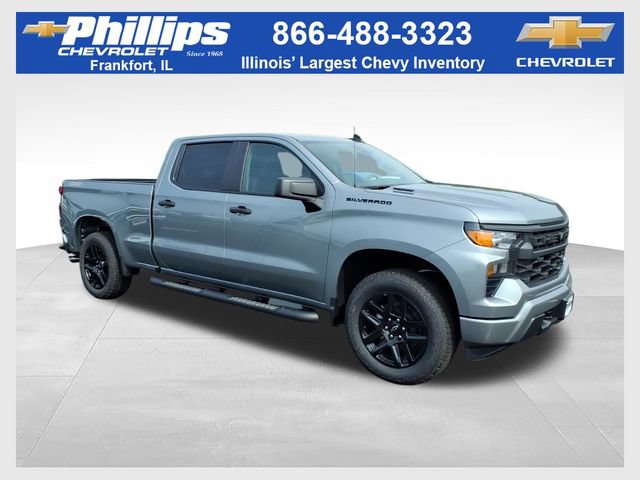 New 2026 Chevrolet Silverado 1500 Custom w/ Turbomax Blackout Package AWD/4WD image 1