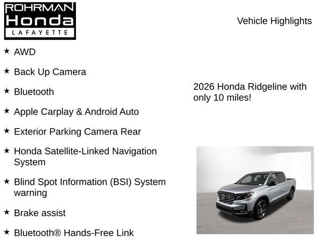 New 2026 Honda Ridgeline TrailSport image 7