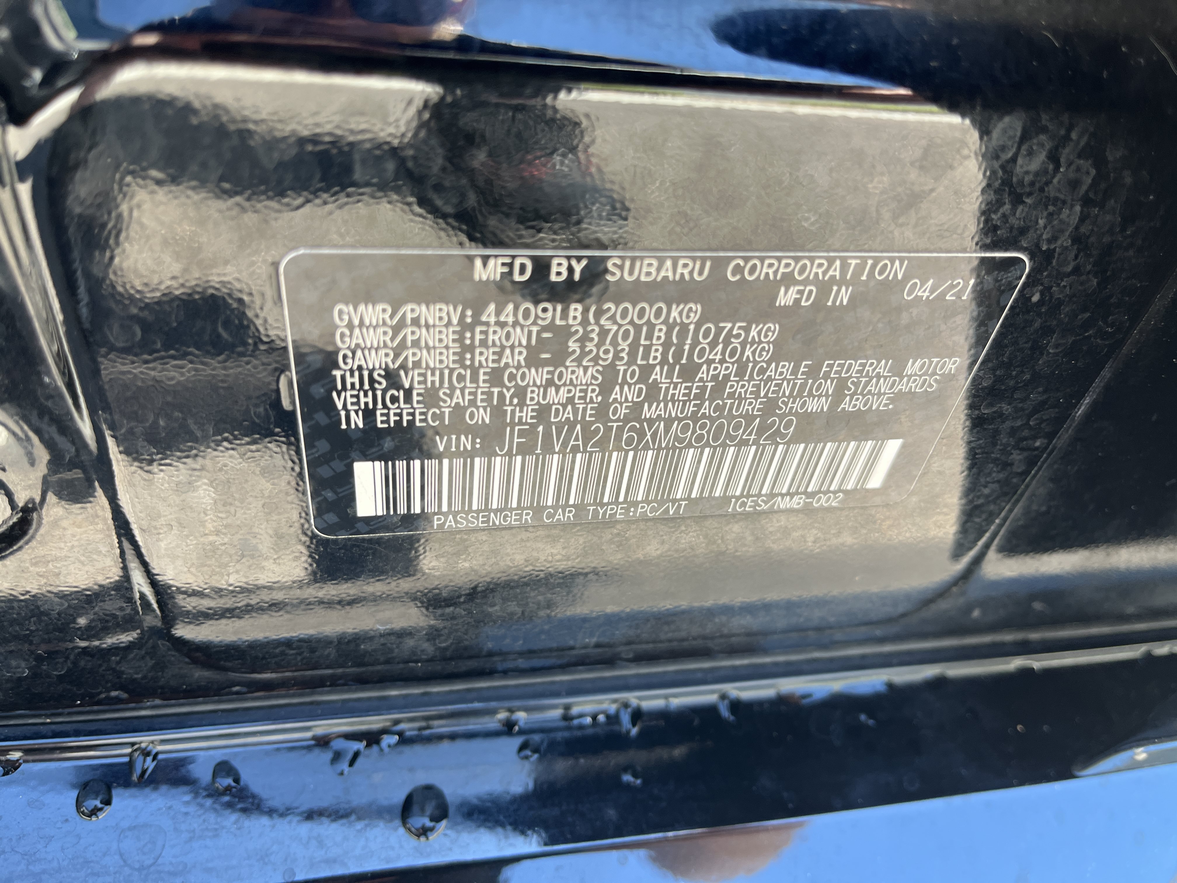 Used 2021 Subaru WRX STI Limited AWD/4WD image 26
