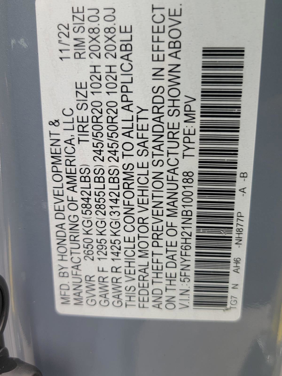 Used 2022 Honda Pilot Special Edition image 35