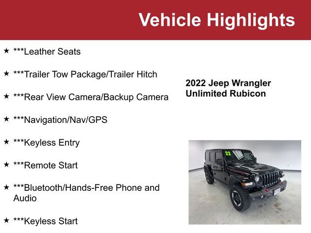 Used 2022 Jeep Wrangler Unlimited Rubicon video 2