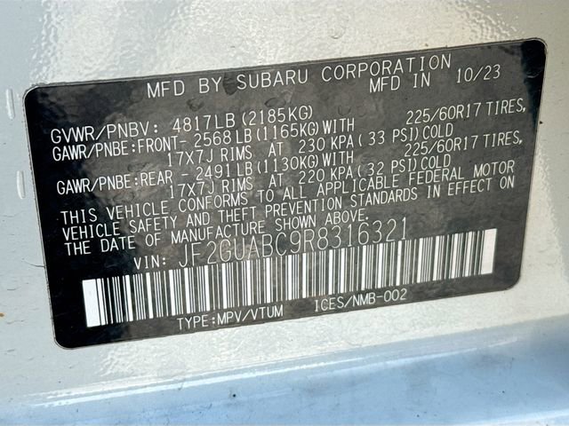 Used 2024 Subaru Crosstrek 2.0i AWD/4WD image 29