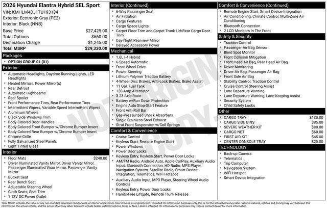 New 2026 Hyundai Elantra Sport image 32