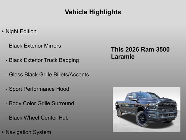New 2026 RAM 3500 Laramie w/ Night Edition image 25