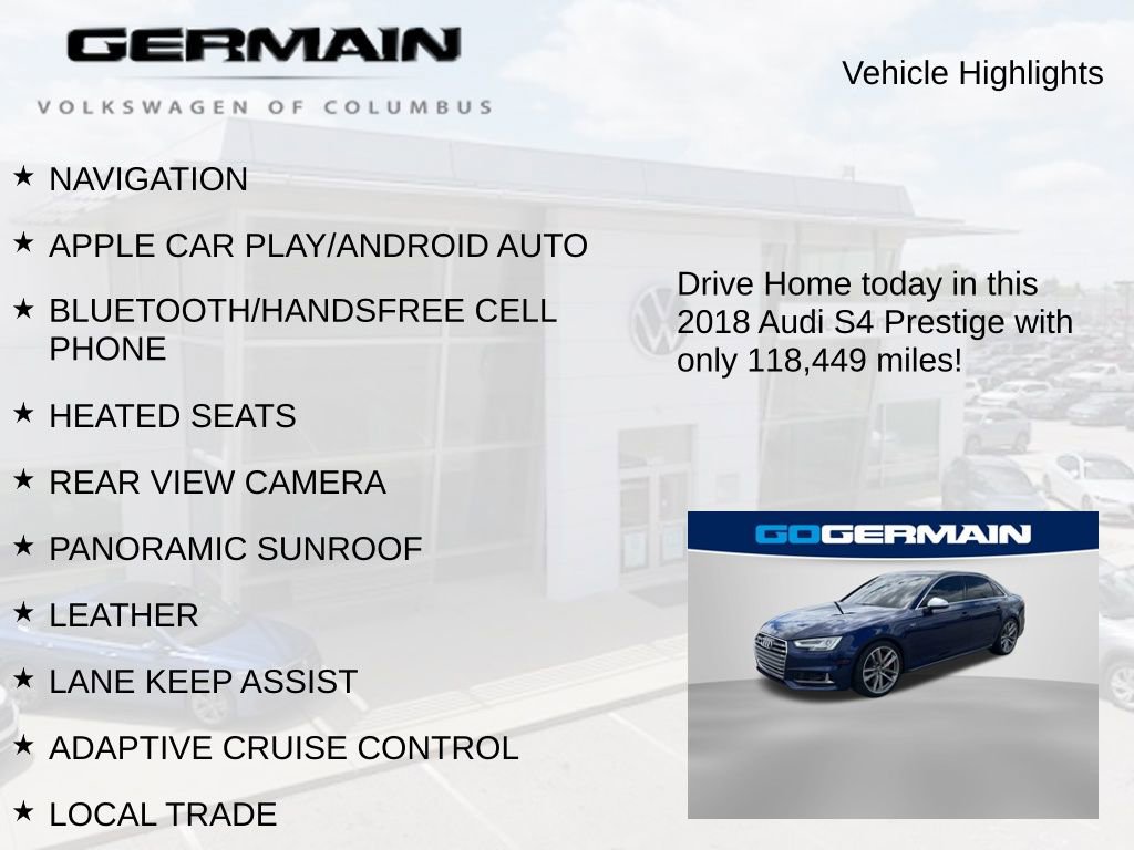 Used 2018 Audi S4 Prestige AWD/4WD image 5