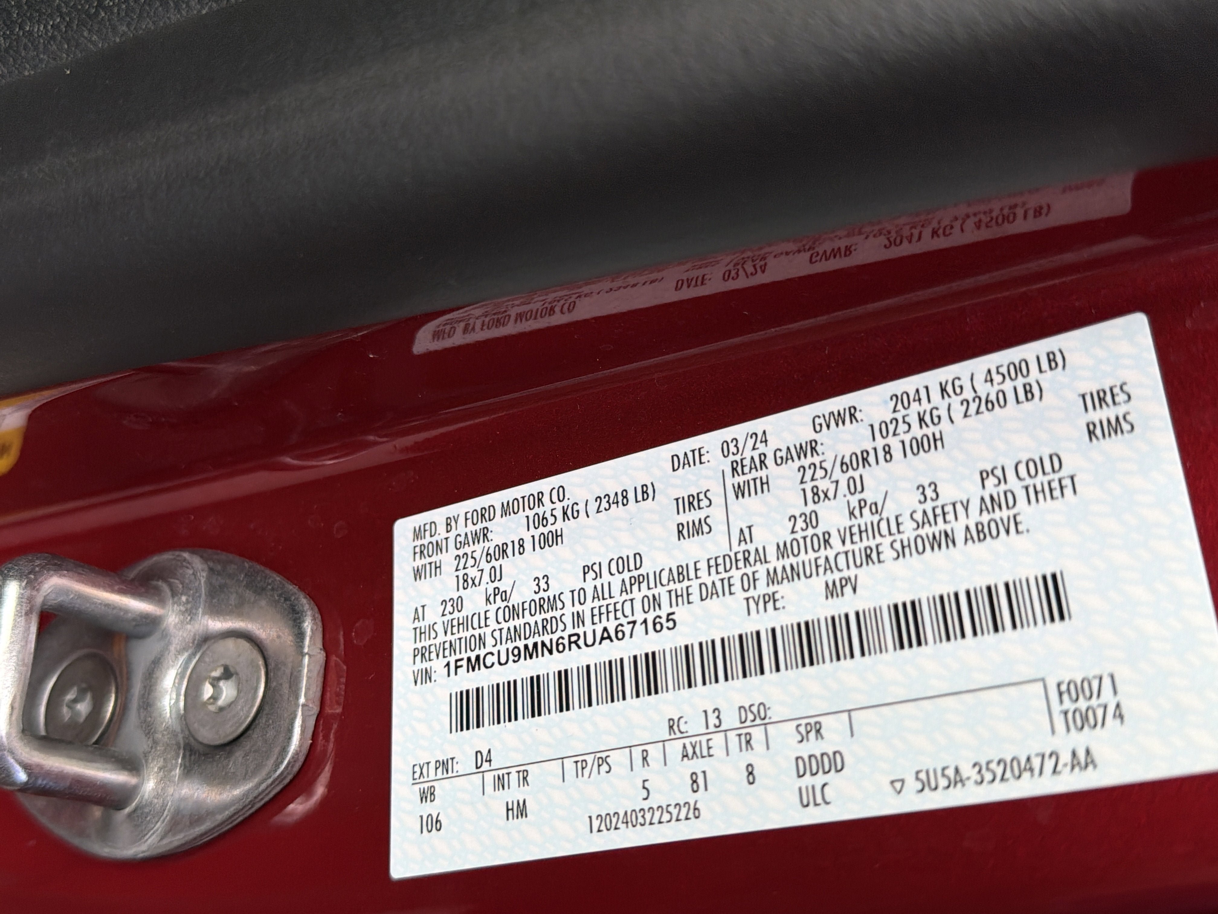 Used 2024 Ford Escape ST-Line w/ Tech Pack #1 AWD/4WD image 27