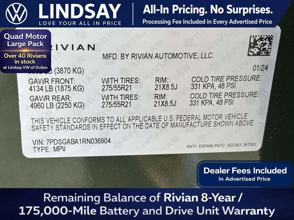 Used 2024 Rivian R1S Adventure AWD/4WD image 29