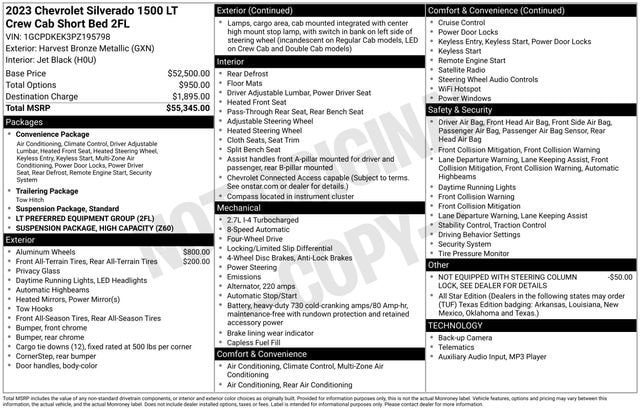 Used 2023 Chevrolet Silverado 1500 LT AWD/4WD image 2