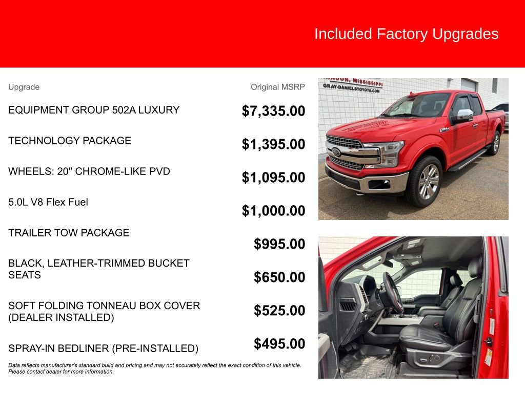 Used 2018 Ford F150 Lariat w/ Equipment Group 502A Luxury image 5