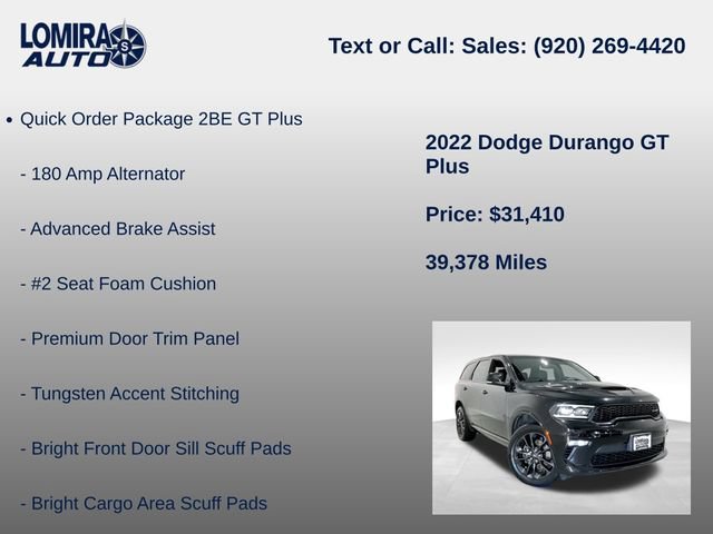 Used 2022 Dodge Durango GT w/ Blacktop Package AWD/4WD image 8