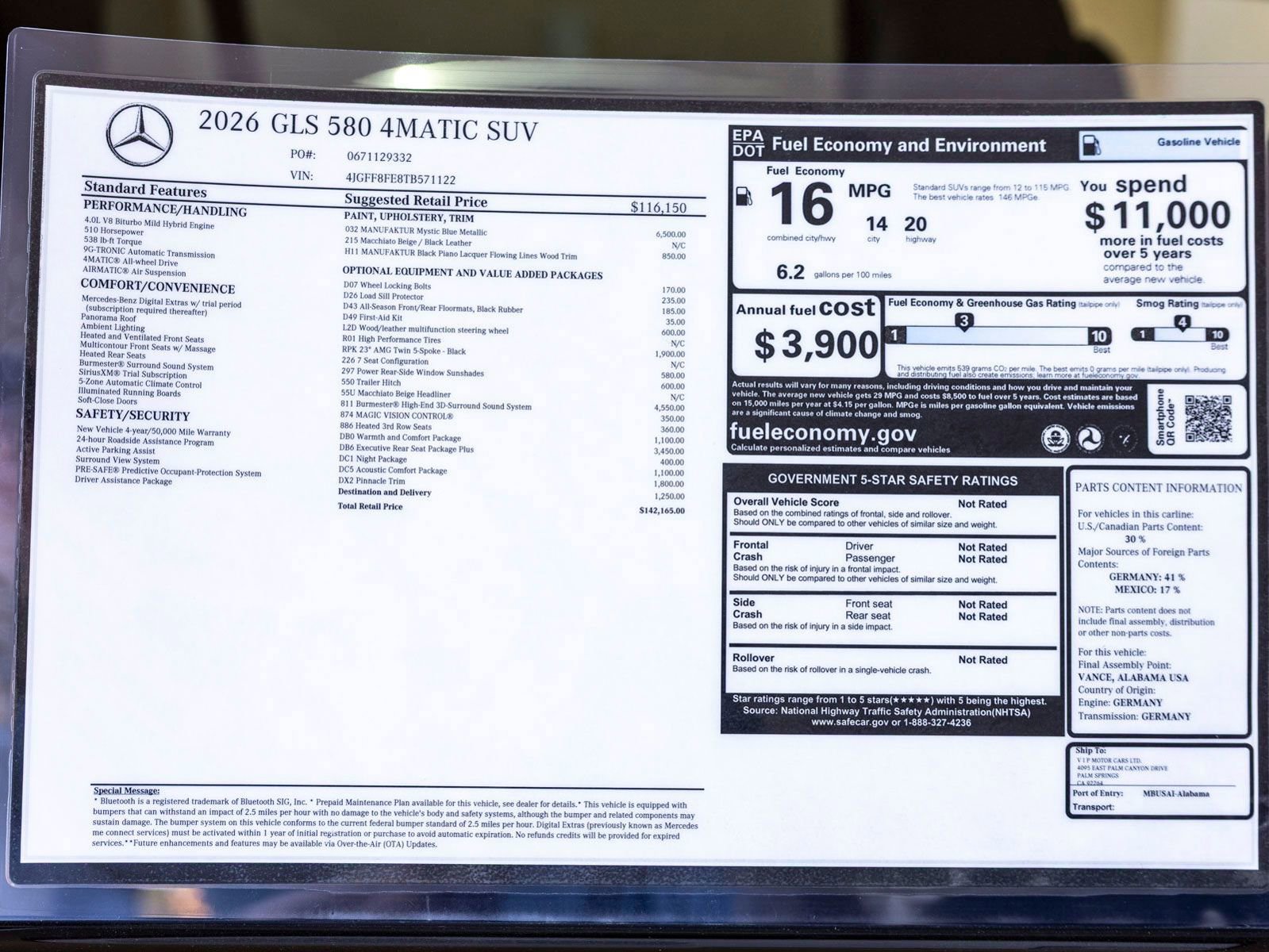 New 2026 Mercedes-Benz GLS 580 4MATIC image 33