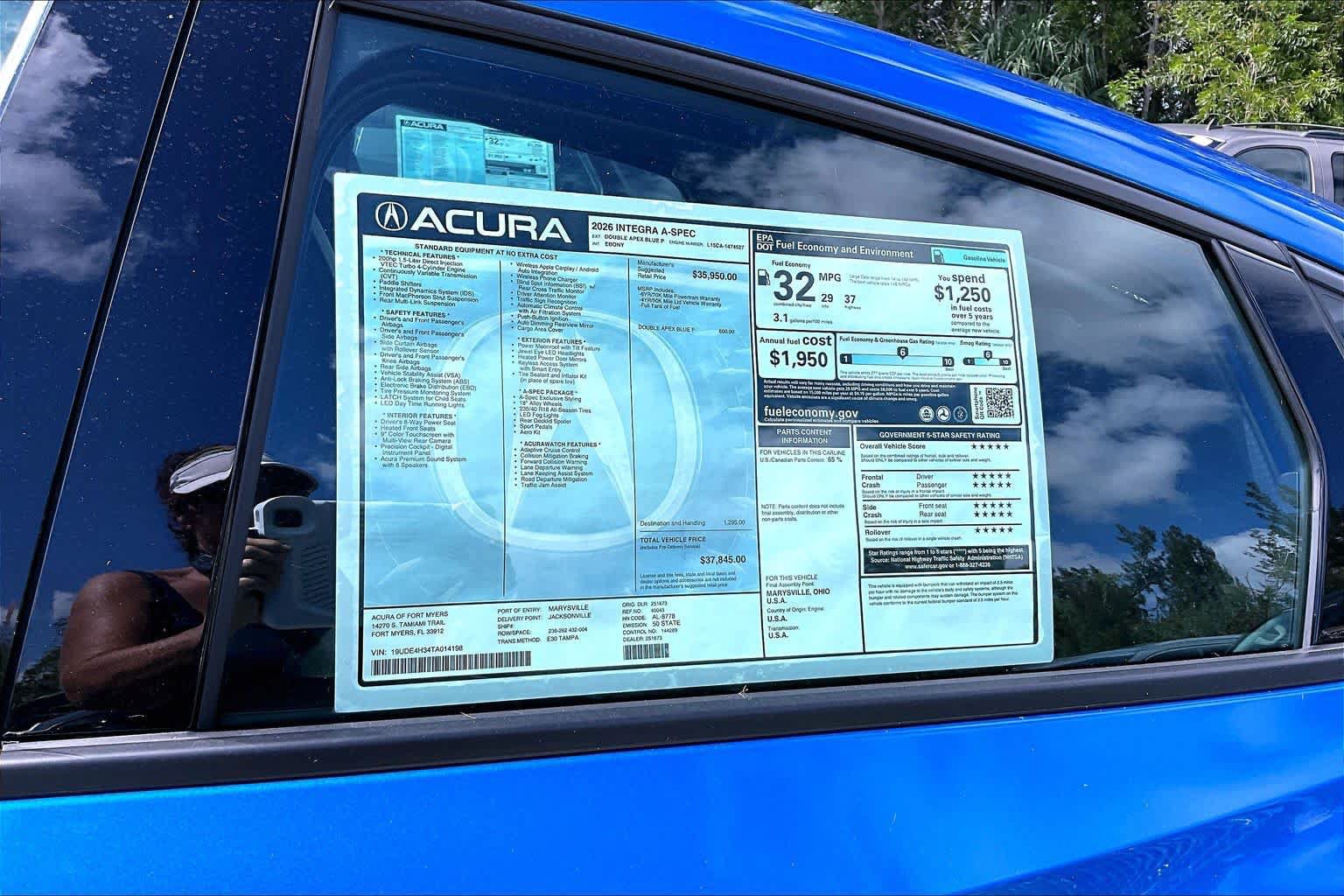 Certified 2026 Acura Integra A-Spec FWD image 21