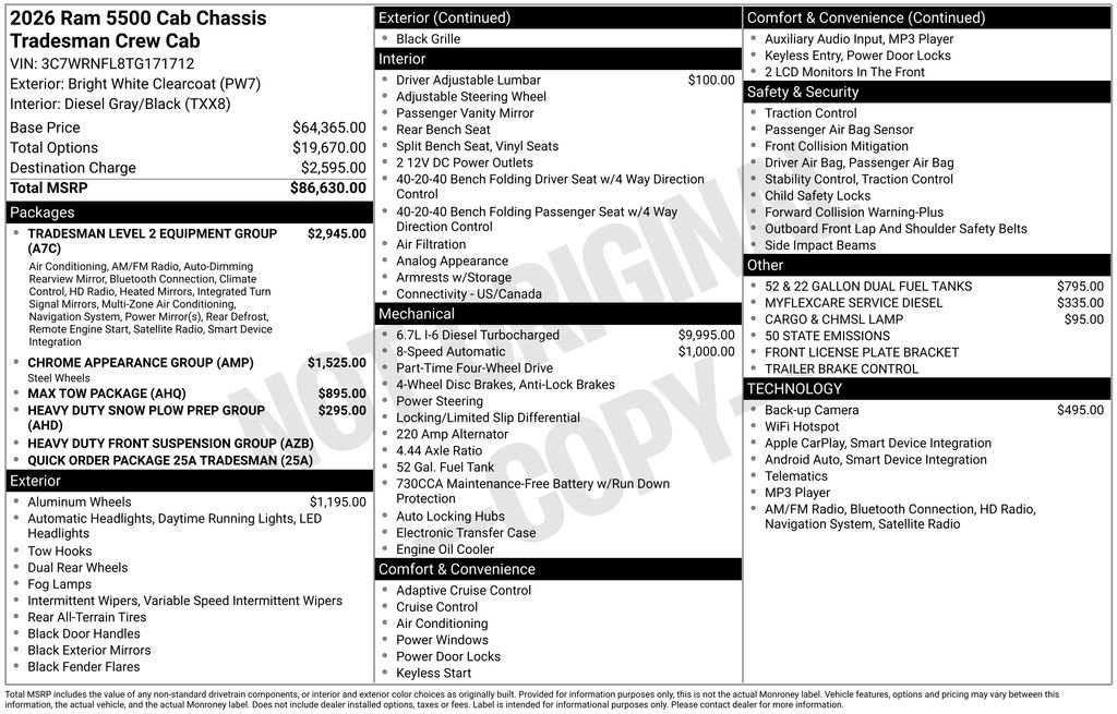 New 2026 RAM 5500 Tradesman image 33