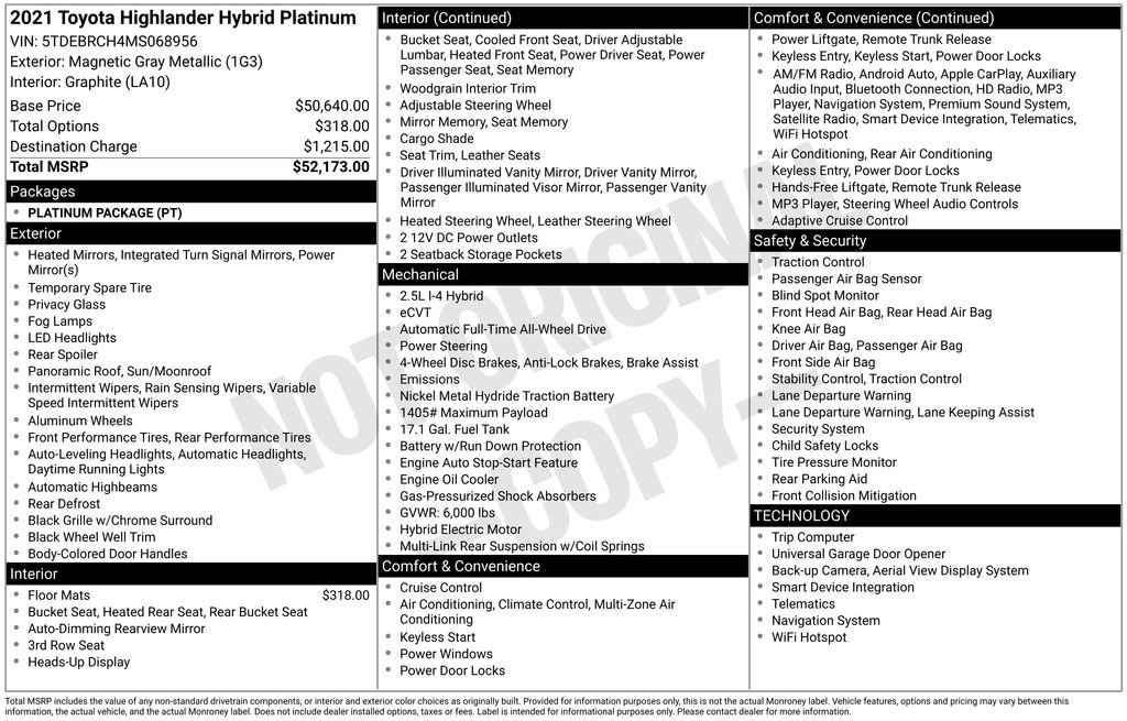 Used 2021 Toyota Highlander Platinum image 5