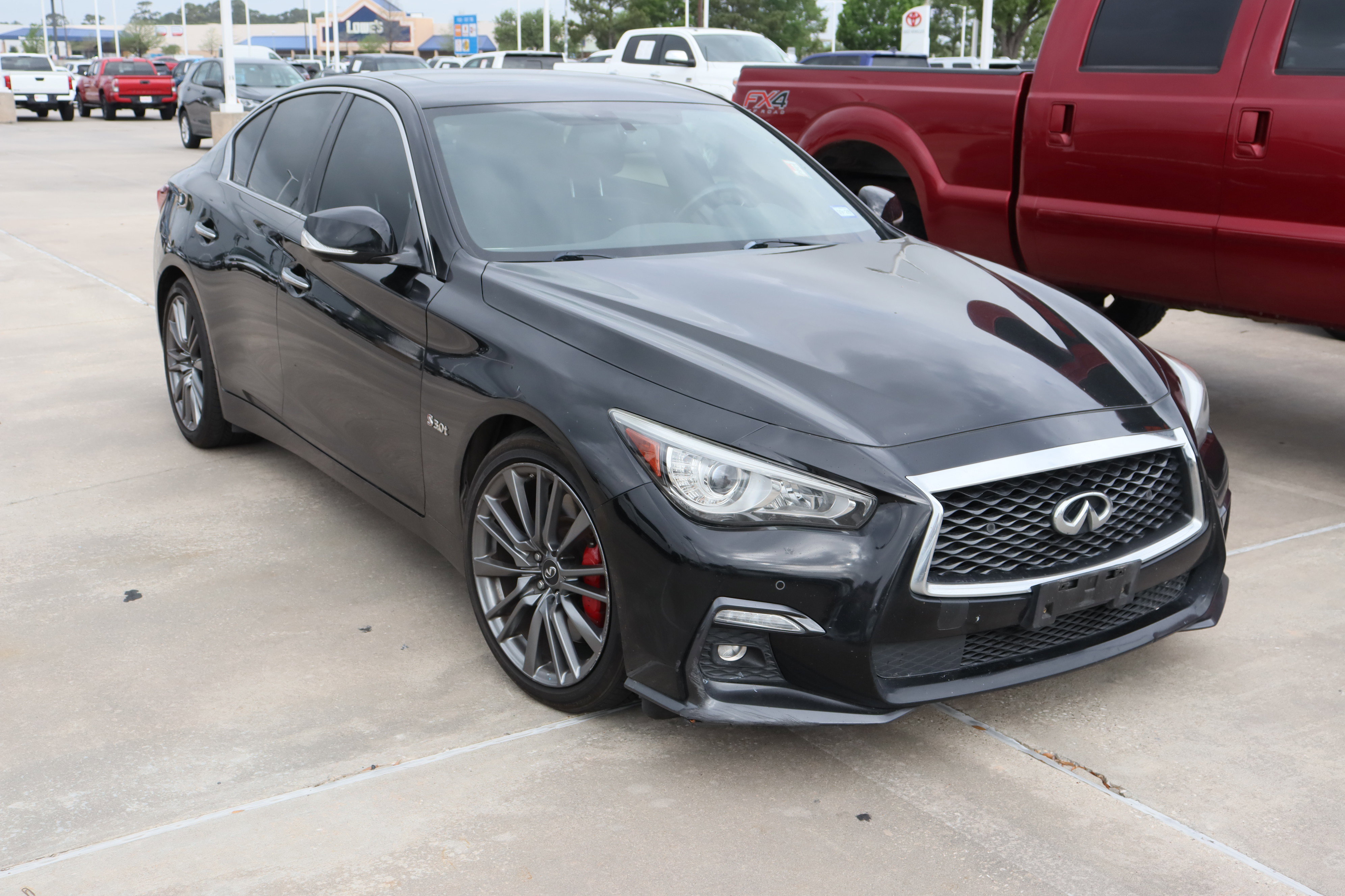 Used 2018 INFINITI Q50 Red Sport 400 w/ Sensory Package (Sport) image 2