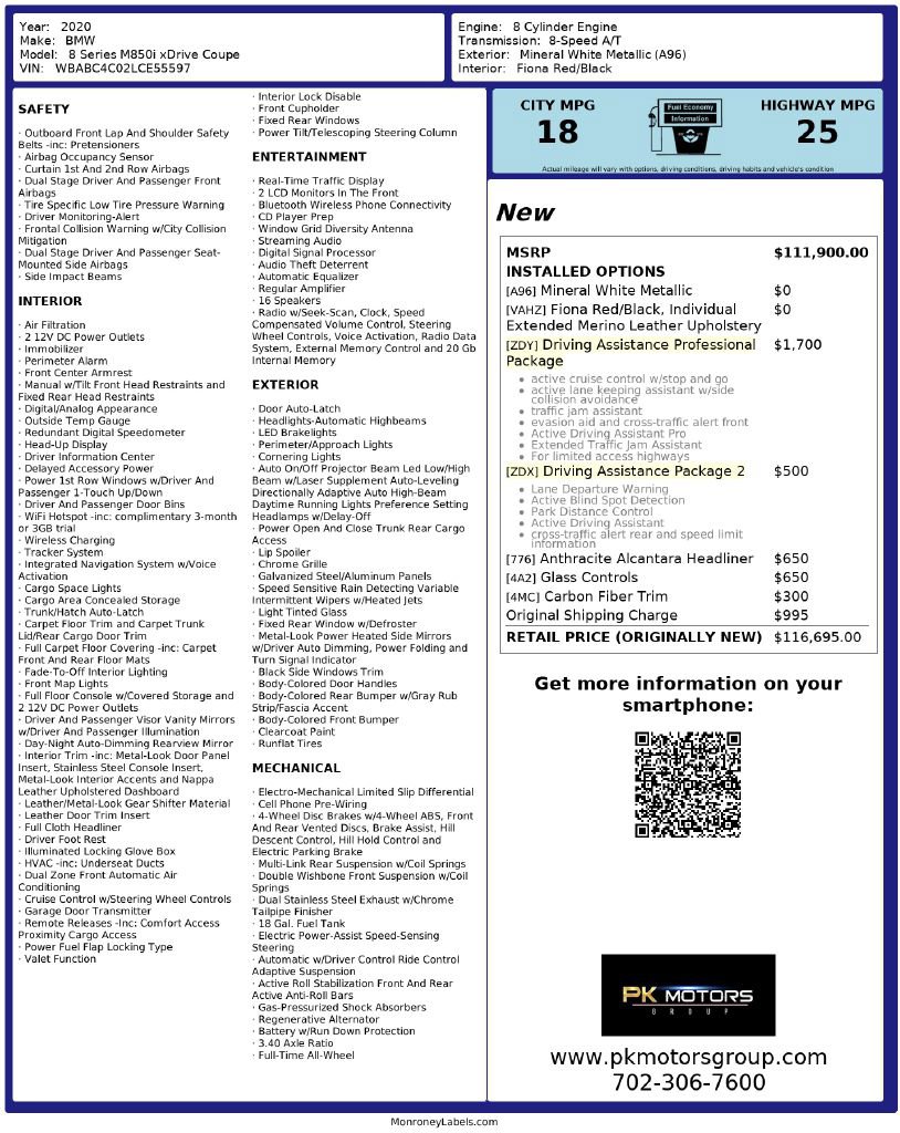 Used 2020 BMW M850i xDrive Coupe image 91