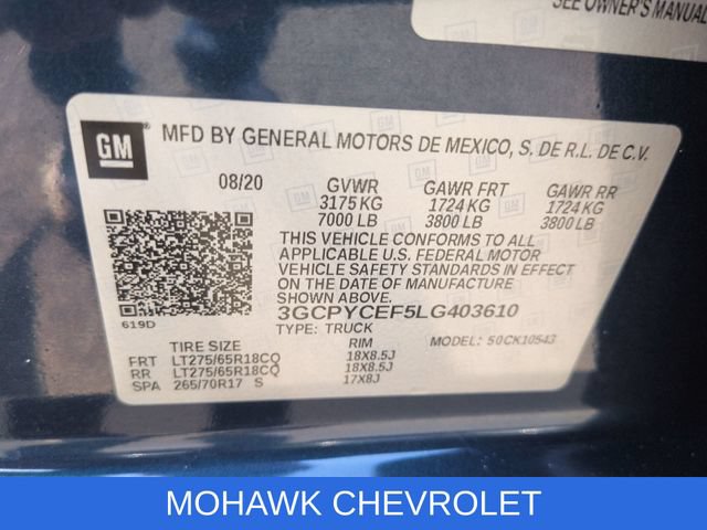 Used 2020 Chevrolet Silverado 1500 Custom Trail Boss w/ Custom Convenience Package AWD/4WD image 33